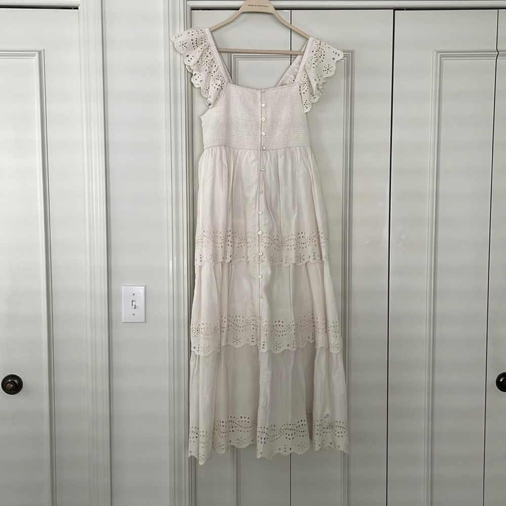 Tan eyelet Cleobella dress